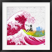 Framed Surfin' NYC (detail)