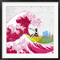 Framed Surfin' NYC (detail)