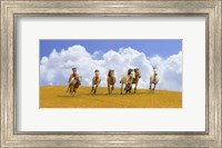 Framed Herd of Wild Horses