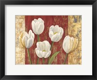 Framed Tulips on Royal Red