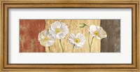 Framed Poppies on Smooth Background