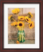 Framed Country Sunflowers I