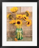 Framed Country Sunflowers I