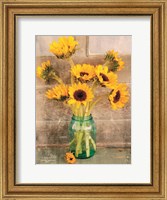 Framed Country Sunflowers I