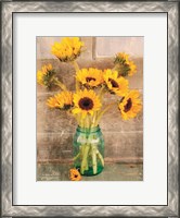 Framed Country Sunflowers I