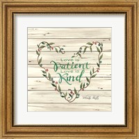 Framed Love is Patient Heart Wreath