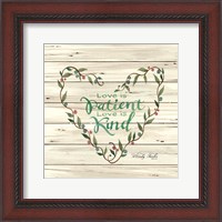 Framed Love is Patient Heart Wreath