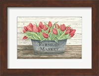 Framed Farmer's Market Tulips
