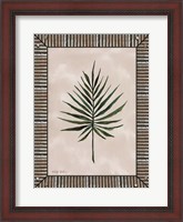 Framed Palm Leaf Galvanized