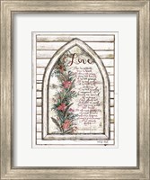 Framed Love is Patient Arch with Flowers