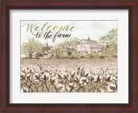 Framed Welcome to the Farm