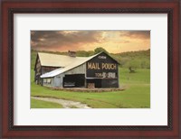 Framed Mail Pouch Barn