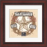 Framed Barn Star Wreath