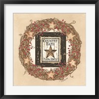 Framed Country Bath Wreath