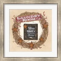 Framed Laundry Room Wreath