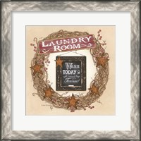 Framed Laundry Room Wreath