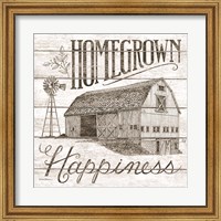 Framed Homegrown Happiness