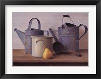 Framed Watering Cans with Pear I