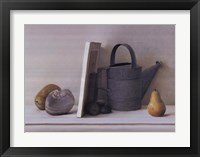 Framed Watering Cans with Pear II