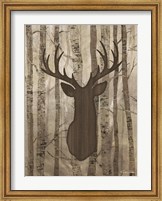 Framed Deer in Trees