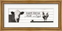 Framed Farm Fresh Milk and Eggs