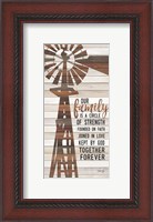 Framed Family Circle Windmill