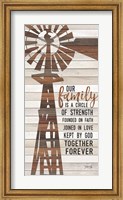 Framed Family Circle Windmill