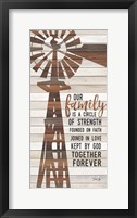 Framed Family Circle Windmill