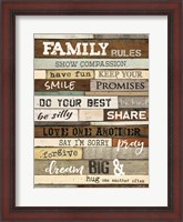 Framed Family Rules