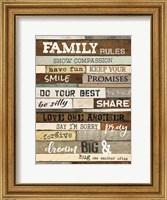 Framed Family Rules