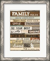 Framed Family Rules