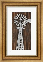 Framed Metal Windmill