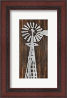 Framed Metal Windmill