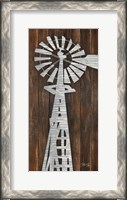 Framed Metal Windmill