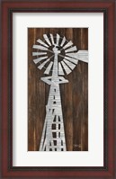 Framed Metal Windmill