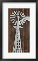 Framed Metal Windmill