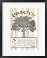 Framed Family Prayer Tree