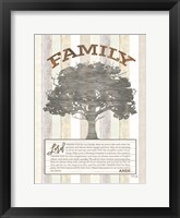 Framed Family Prayer Tree