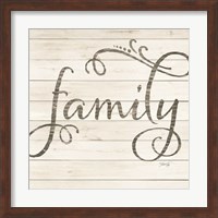 Framed Simple Words - Family