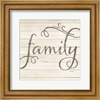 Framed Simple Words - Family