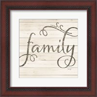 Framed Simple Words - Family