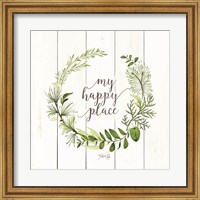 Framed My Happy Place Wreath