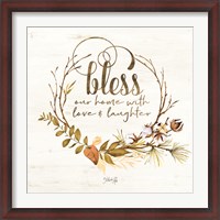 Framed Bless Our Home Fall Foliage