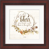 Framed Bless Our Home Fall Foliage