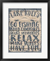 Framed Lake Rules