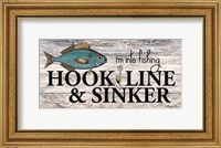 Framed Hook, Line & Sinker