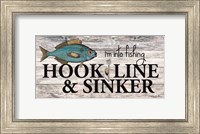 Framed Hook, Line & Sinker