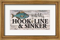 Framed Hook, Line & Sinker