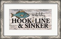 Framed Hook, Line & Sinker