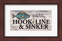 Framed Hook, Line & Sinker